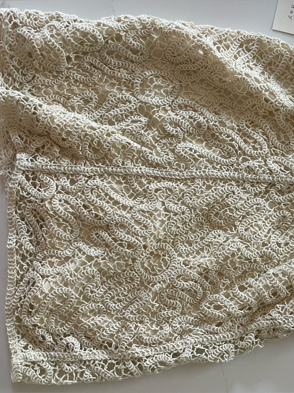 a new day Cream Crochet Lace Mini Skirt - Picture 3 of 8
